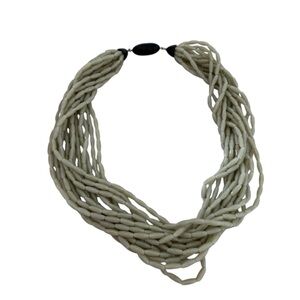 Fiocchi ANGELA CAPUTI  Multi-strand acrylic faceted beads green statement VTG